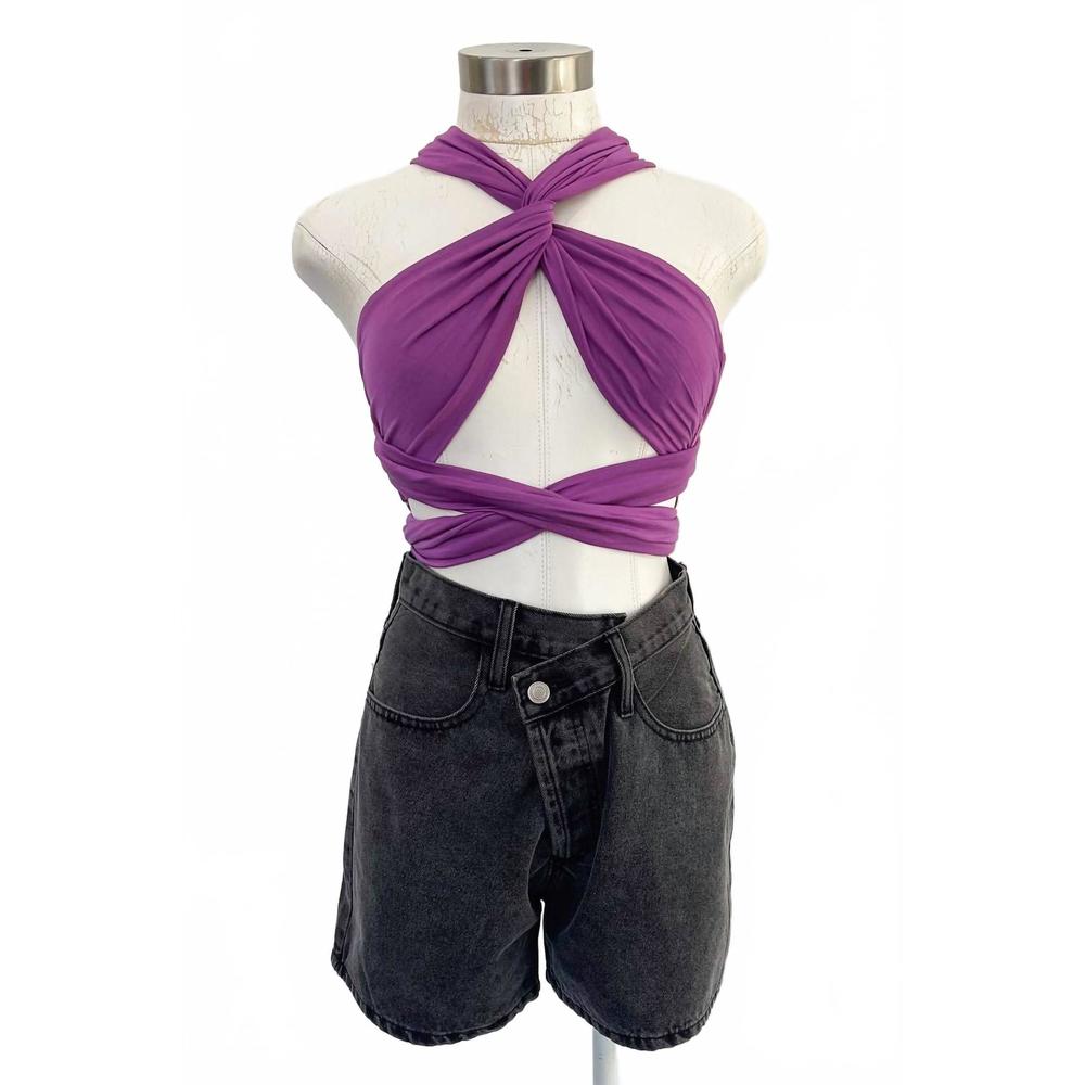NEW CELLECCI women's let me count the ways top in orchid